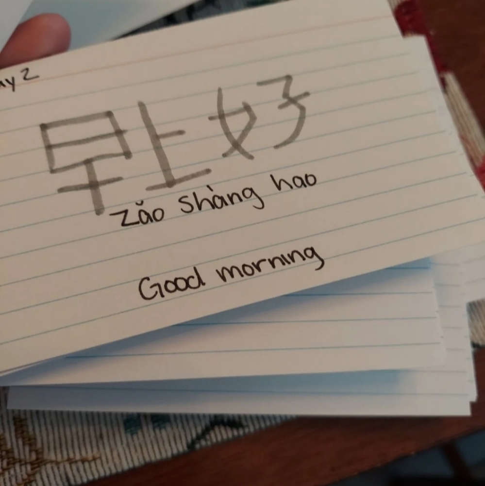 Chinese and Korean flashcards for everyday